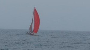 Scarlet Runner reaches the finish line - ORCV Melbourne to King Island photo copyright ORCV Committee taken at  and featuring the  class