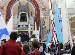Alexandra Palace an interesting venue - RYA Dinghy Show 2013 photo copyright Sail-World.com http://www.sail-world.com taken at  and featuring the  class