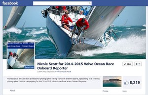 Facebook - Nicole Scott for 2014-2015 Volvo Ocean Race Onboard Reporter photo copyright SW taken at  and featuring the  class