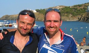Richard Mayon-White and cycling friend Richard Groome photo copyright  SW taken at  and featuring the  class