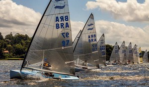 packed start at Brazilian Nationals 2013 photo copyright Ale Socci taken at  and featuring the  class