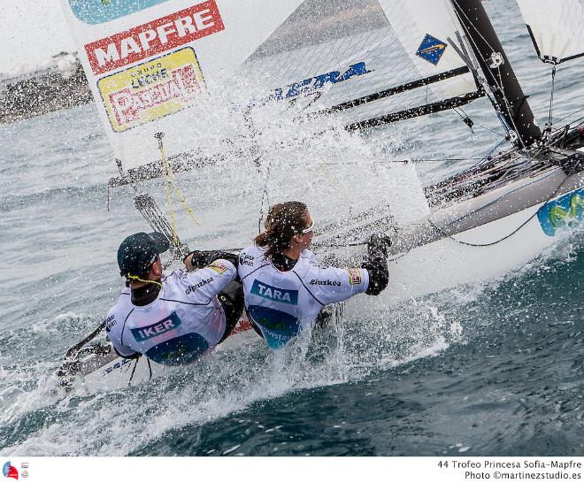 Nacra 17 training in strong winds - 43rd Trofeo Princesa Sofia Mapre © MartinezStudio.es