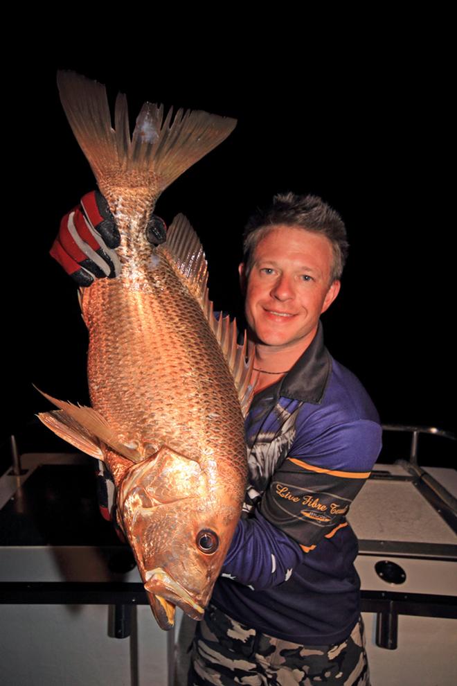 Golden snapper are brutal fighters and are a lot of fun to catch. © Jarrod Day