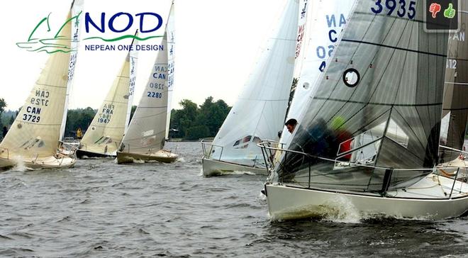 Ontario and Quebec J/24’s Heat It Up At The Start on Alpha Course - NOD 2013 © Blitzen Photography