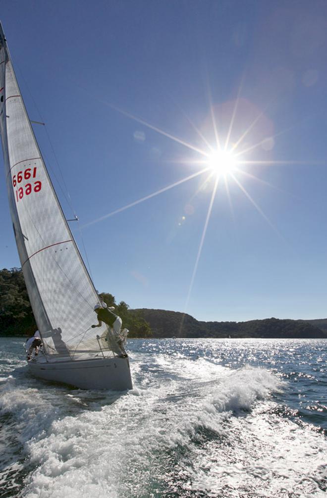 Vicsail’s Brendan Hunt commented that it was heavenly out on Pittwater and this would confirm that. - Vicsail Pittwater Beneteau Cup ©  John Curnow