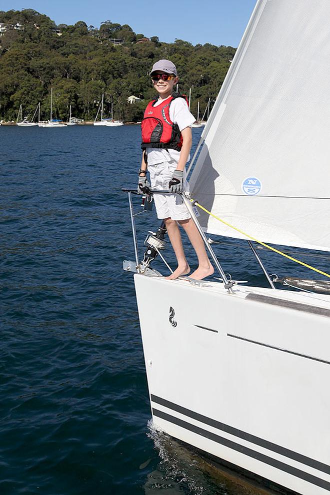 Bob Bachelor’s Beau Soleil had sailors of all ages on board. - Vicsail Pittwater Beneteau Cup ©  John Curnow