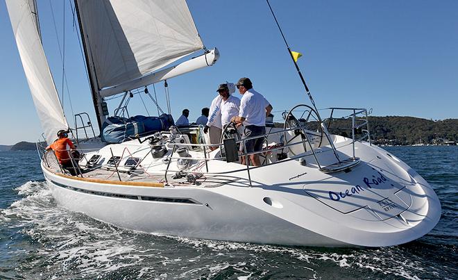 Frits Mare’s Ocean Road put her waterline length to good use. - Vicsail Pittwater Beneteau Cup ©  John Curnow