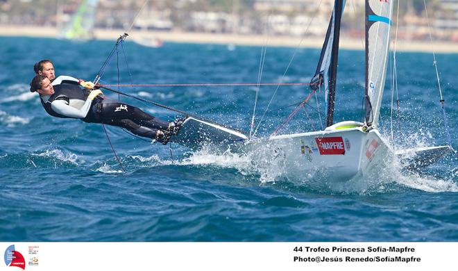 49er FX T Echegoyen, Berta Betanzos - 44th Trofeo Princesa Sofia Mapfre © Jesus Renedo / Sofia Mapfre http://www.sailingstock.com