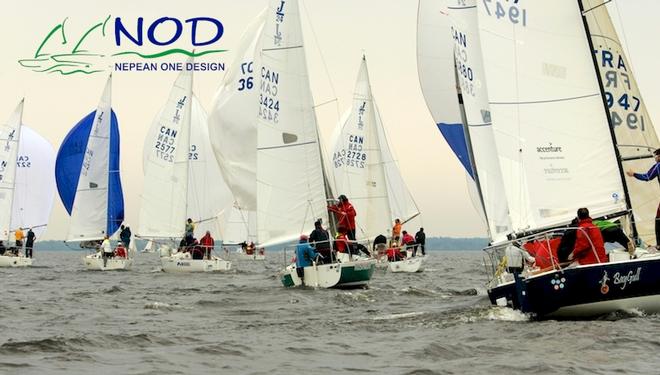 Tight Competition Amongst The J/24’s Class on Alpha Course - NOD 2013 © Blitzen Photography