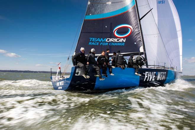 Sir Keith Mills’ TP52 5°West leads IRC One - 2013 RORC Easter Challenge ©  Paul Wyeth / RORC