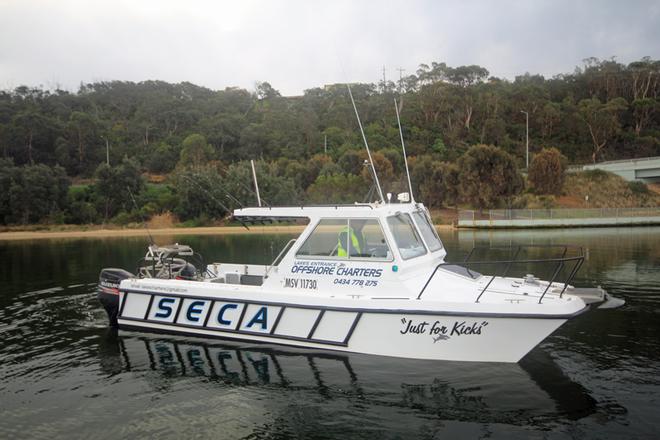To get offshore you do need a reliable vessel such as this one owned by Lakes Entrance Charters. © Jarrod Day