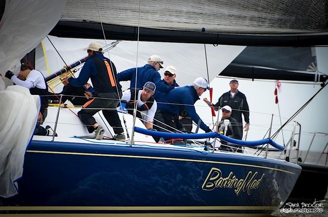 Skipper Jim Richardson and the Barking Mad crew led going into the final day, but finished third. © Sara Proctor http://www.sailfastphotography.com