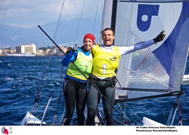 Mandy Mulder and Thijs Visser (NED) Nacra winners  © Jesus Renedo / Sofia Mapfre http://www.sailingstock.com