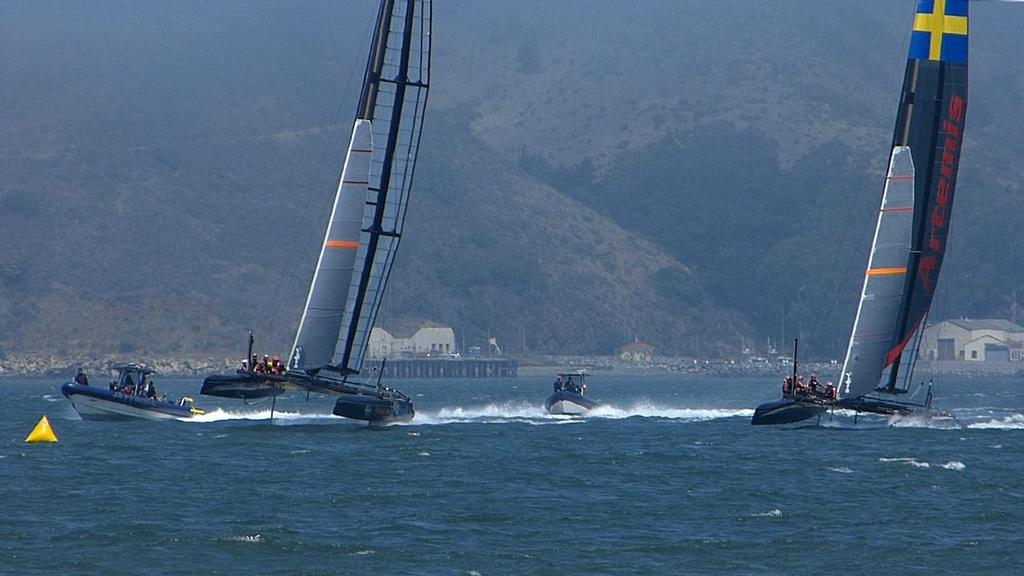 Artemis Racing (AC45&rsquo;s) - San Francisco - July 2, 2013 Practice photo copyright John Navas  taken at  and featuring the  class