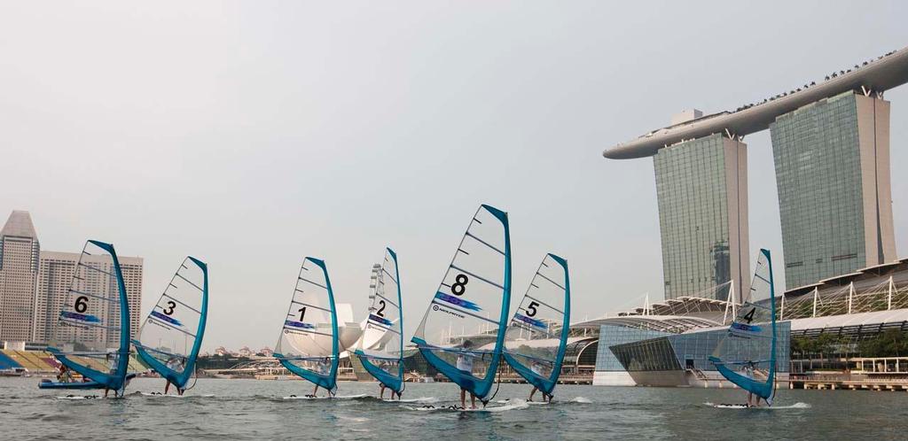 The Extreme Sailing Series 2013. Act2. Singapore - NeilPryde Windsurf Racing Series photo copyright Lloyd Images http://lloydimagesgallery.photoshelter.com/ taken at  and featuring the  class