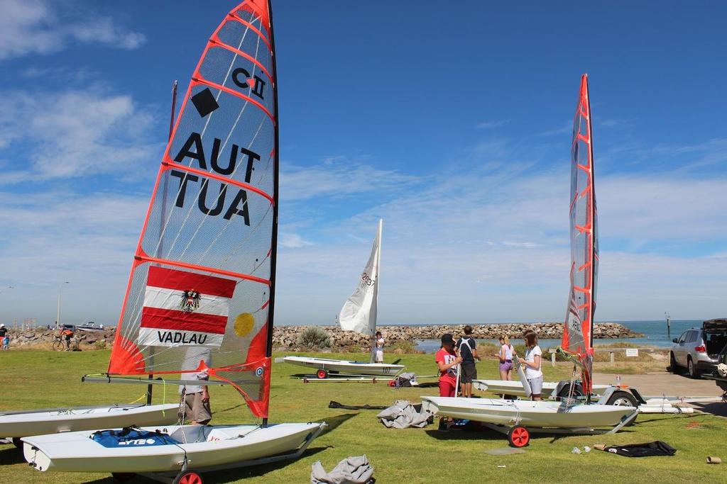 Checking out the new boats at Australia’s first Byte Regatta © Pahr Engstrom