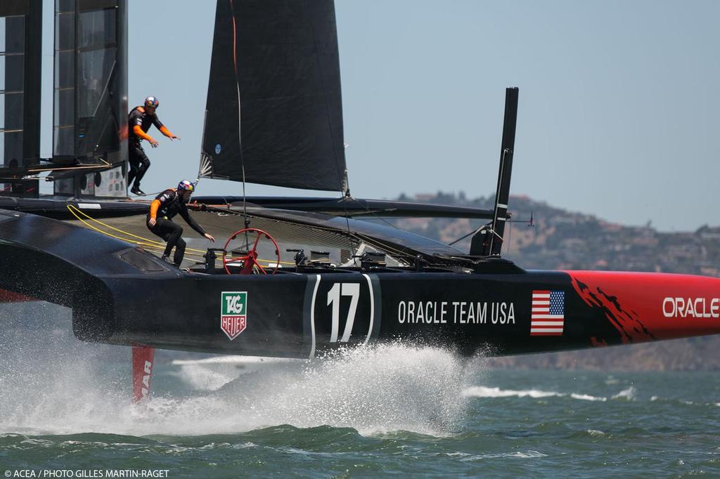 21/06/2013 - San Francisco (USA,CA) - 34th America's Cup - Oracle and ETNZ train today on the Bay photo copyright ACEA/ Bob Grieser http://photo.americascup.com/ taken at  and featuring the  class