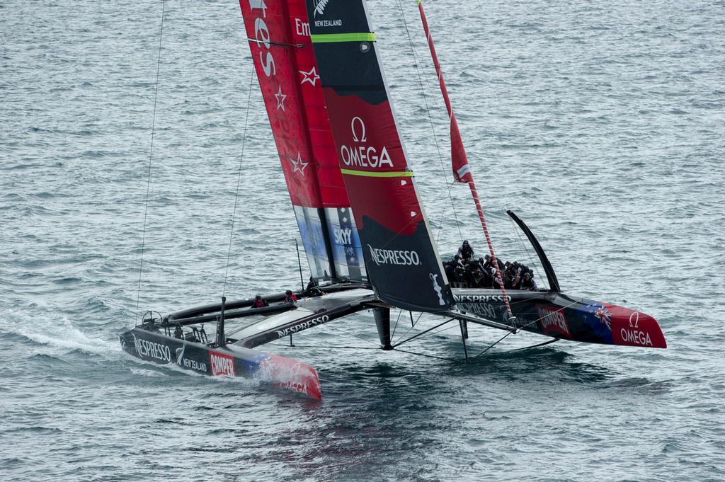 CC130403-593 - Emirates Team NZ NZL5 - Last sail in NZ photo copyright Chris Cameron/ETNZ http://www.chriscameron.co.nz taken at  and featuring the  class