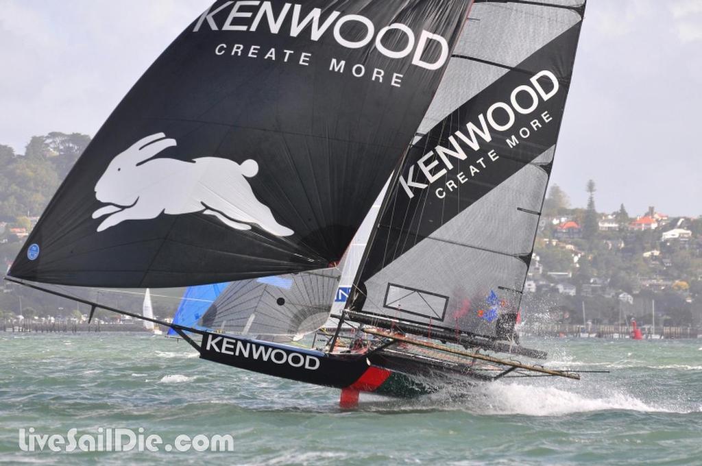 Kenwood - Day 1 ANZAC Skiff Championship, April 25, 2013 photo copyright Brad Davies-LiveSailDie.com http://www.livesaildie.com taken at  and featuring the  class