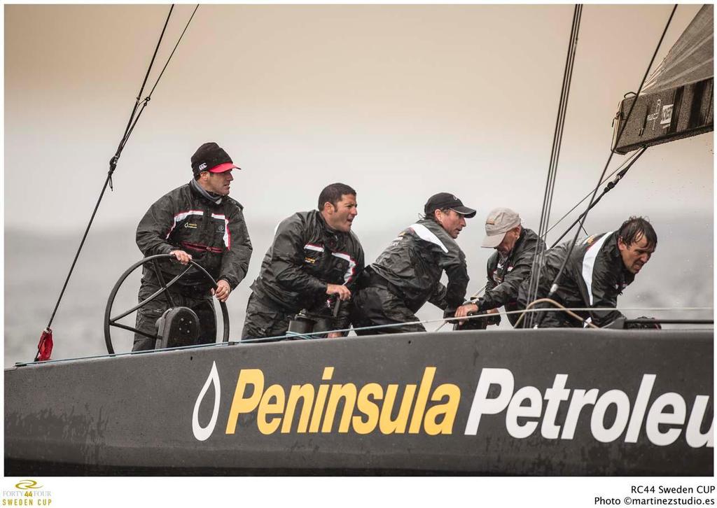 John Bassadone at the helm of Peninsula Petroleum (GBR 1) © MartinezStudio.es http://www.rc44.com