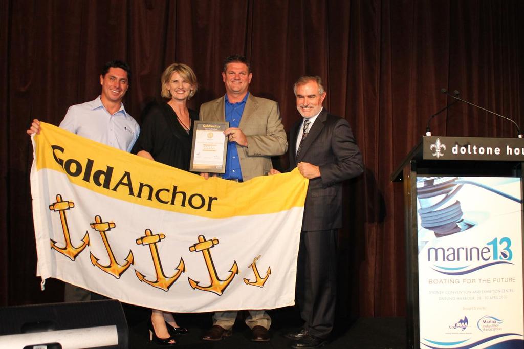 Royal Prince Alfred Yacht Club received a 4 Gold Anchor rating from the Marina Industries Association photo copyright Jeni Bone taken at  and featuring the  class