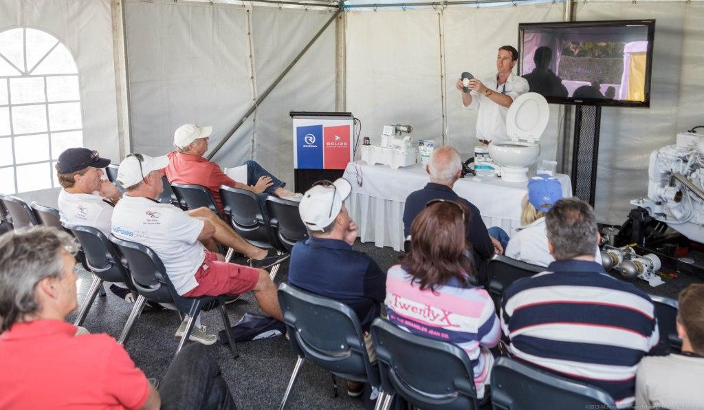 The educational seminars proved popular with Riviera owners and power boat enthusiasts photo copyright Riviera . http://www.riviera.com.au taken at  and featuring the  class