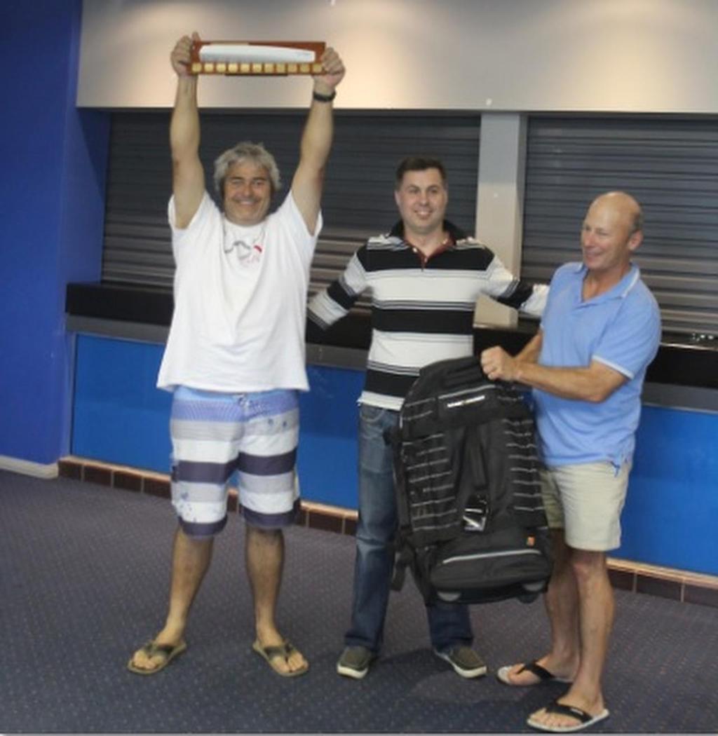 Michael James was an excited winner - VXOne Mid Winters - Lake Macquarie, NSW © Andrew York