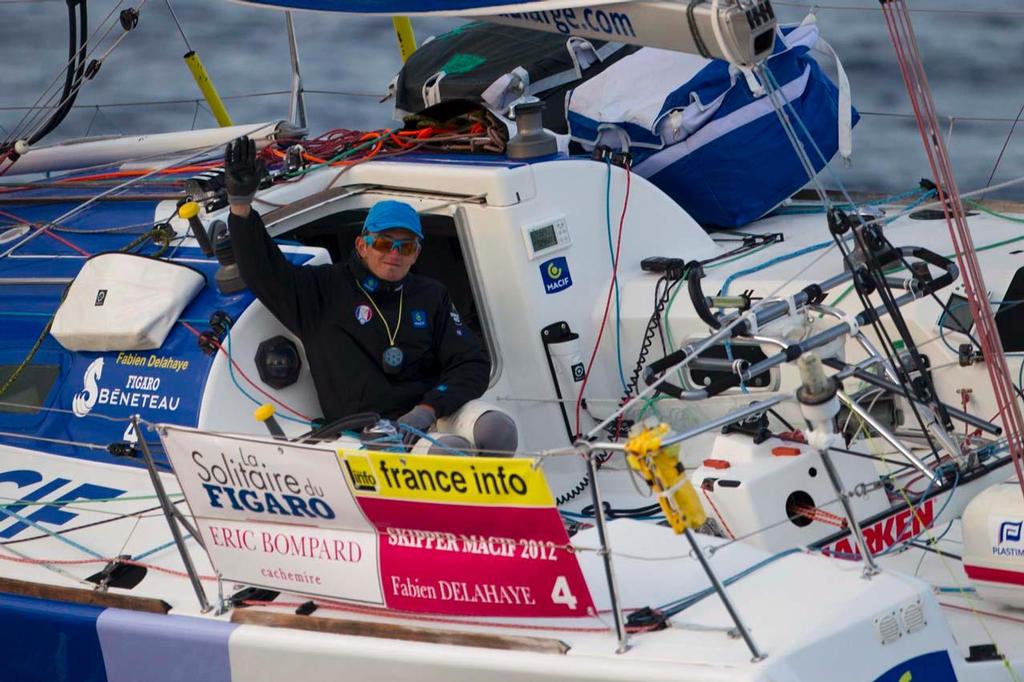 Fabien Delahaye, skipper du Figaro Skipper Macif 2012, lors de la 3eme etape de la Solitaire du Figaro-Eric Bompard cachemire 2013 - le 13/06/2013 © Alexis Courcoux