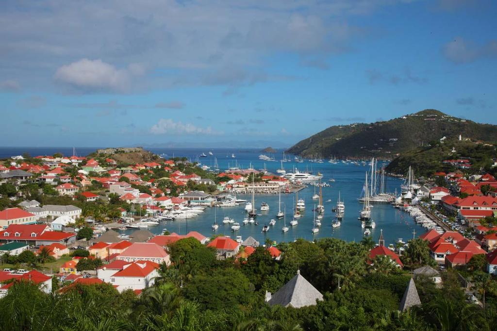 Les Voiles de St. Barth 2013 - Race Fleet dockside in Gustavia Harbour photo copyright  Tim Wright / Les Voiles de St Barth http://www.lesvoilesdesaintbarth.com/ taken at  and featuring the  class