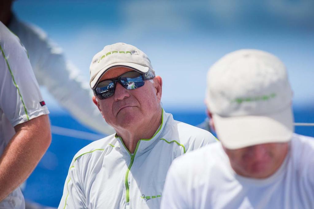 Jim Swartz, Godfather of the 2013 edition of Les Voiles de Saint Barth and owner of Vesper photo copyright Christophe Jouany / Les Voiles de St. Barth http://www.lesvoilesdesaintbarth.com/ taken at  and featuring the  class