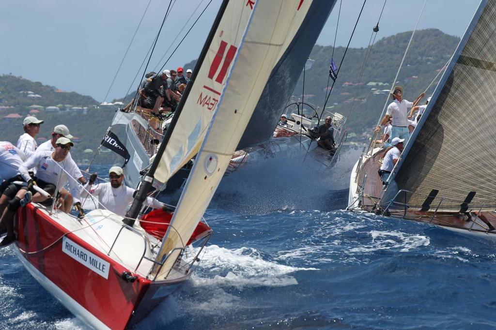 Les Voiles de Saint Barth 2013 - Day 2 racing photo copyright  Tim Wright / Les Voiles de St Barth http://www.lesvoilesdesaintbarth.com/ taken at  and featuring the  class