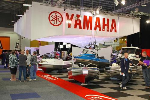Yamaha and Stablicraft stand at the Hutchwilco New Zealand Boat Show, May 2013 © Richard Gladwell www.photosport.co.nz