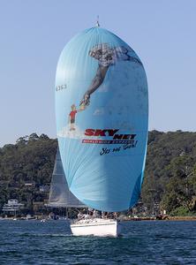 Frit's Mare's Ocean Road enjoyed the day more as the breeze came in. - Vicsail Pittwater Beneteau Cup photo copyright  John Curnow taken at  and featuring the  class
