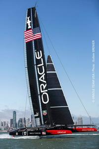 310050 512969898740061 1388795906 n - Oracle Team USA - First Sail - San Francisco April 25, 2013 photo copyright Guilain Grenier Oracle Team USA http://www.oracleteamusamedia.com/ taken at  and featuring the  class