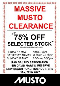 941666 267354446741347 1624801863 n - Musto Clearance Sale photo copyright Musto Australasia www.musto.com taken at  and featuring the  class