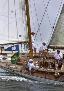 The 68' classic yawl Black Watch last year at NYYC Race Week at Newport presented by Rolex. The boat will be competing in the Classic division this year at Block Island Race Week. photo copyright  Rolex/Daniel Forster http://www.regattanews.com taken at  and featuring the  class