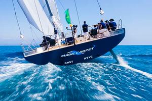 MAGIC CARPET CUBED, Sail n: GBR1001, Owner: SIR LINDSAY OWEN-JONES, Group 0 (IRC ]18.29 mt) - 2013 Giraglia Rolex Cup photo copyright Marcel Mochet / Route des Princes taken at  and featuring the  class