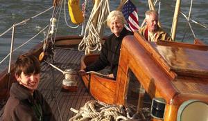 Skipper David Dyche, 58; his wife, Rosemary, 60; and their son David, 17 on board Nina, missing presumed sunk,during their dream circumnavigation photo copyright  SW taken at  and featuring the  class