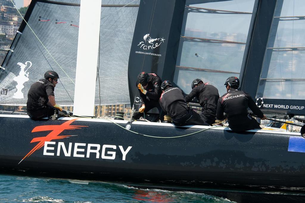 Energy Team - 2013 America's Cup World Series Naples photo copyright Stephanie Billarant / Energy Team taken at  and featuring the  class