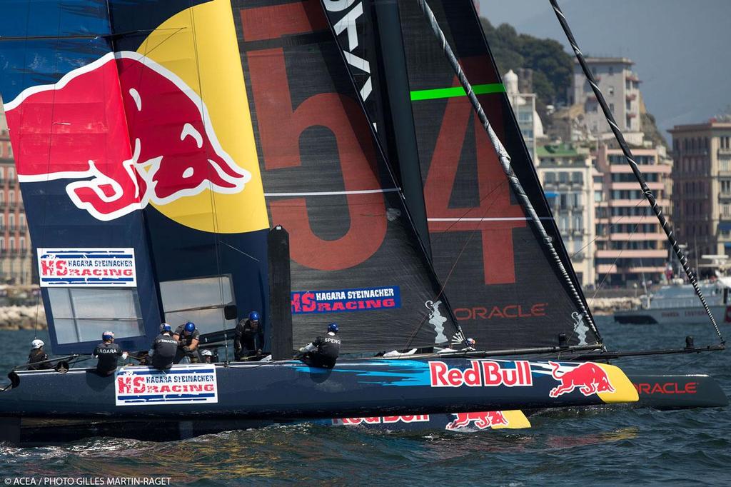 19/04/2013 - Napoli (ITA) - America's Cup World Series Naples 2013 - Race Day Two - Red Bull and Oracle Team USA photo copyright ACEA - Photo Gilles Martin-Raget http://photo.americascup.com/ taken at  and featuring the  class