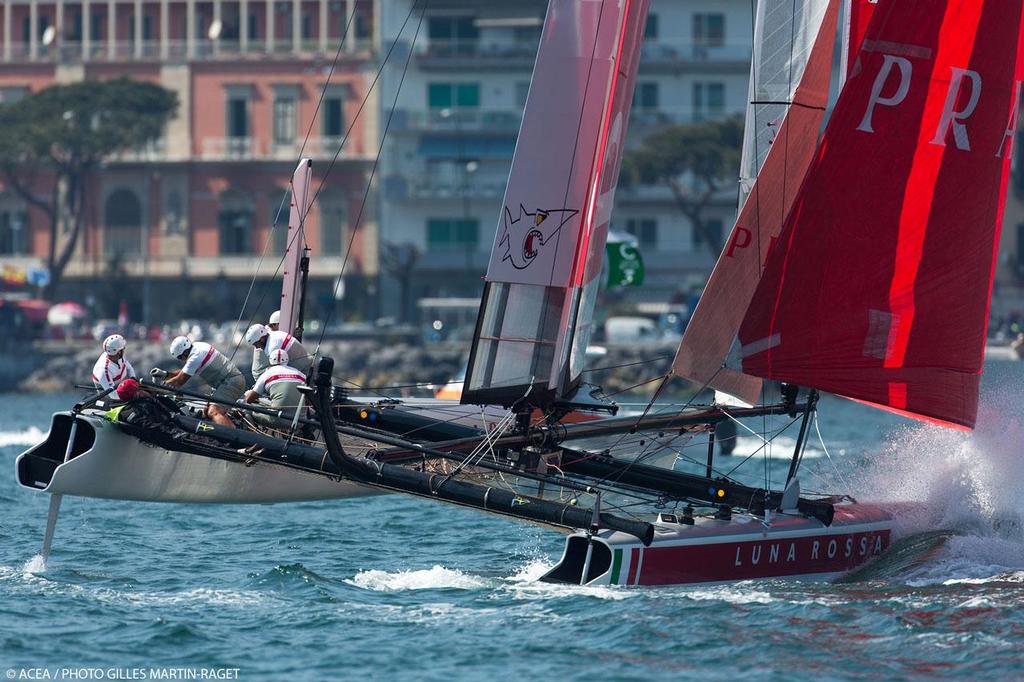 19/04/2013 - Napoli (ITA) - America's Cup World Series Naples 2013 - Race Day Two - Luna Rossa photo copyright ACEA - Photo Gilles Martin-Raget http://photo.americascup.com/ taken at  and featuring the  class