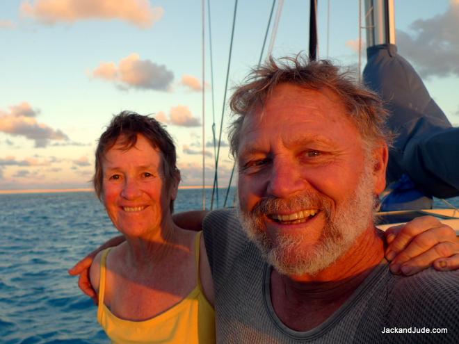 Jack and Jude aboard the SY Banyandah - Exploring the Coral Sea  © Jack Binder