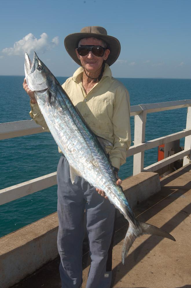 Spanish mackerel can be caught from quite a few jetties in Western Australia. This one however, was caught from Darwin’s Mandorah Jetty – an excellent land-based location for a number of game fish species © Ben Knaggs