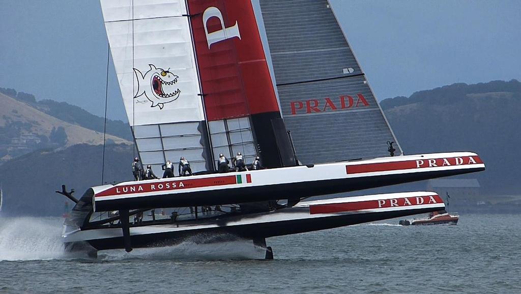 04-3 - Luna Rossa - Race 3, Round Robin 1, Louis Vuitton Cup, photo copyright John Navas  taken at  and featuring the  class