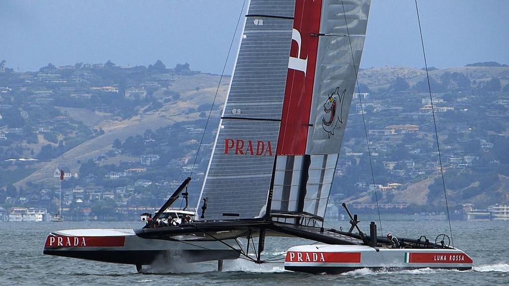 06-2 - Luna Rossa - Race 3, Round Robin 1, Louis Vuitton Cup, photo copyright John Navas  taken at  and featuring the  class