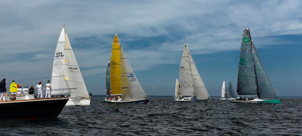 Class start at last year’s Edgartown Yacht Club Race Weekend photo copyright Michael Berwind) taken at  and featuring the  class