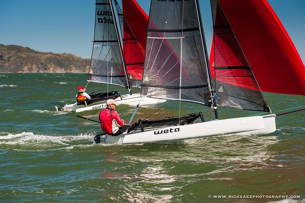 2013 Weta Spring Dinghy - Photo by Rick Saez - ricksaezphotography.com - Weta West Coast Championships photo copyright Miranda Powrie taken at  and featuring the  class
