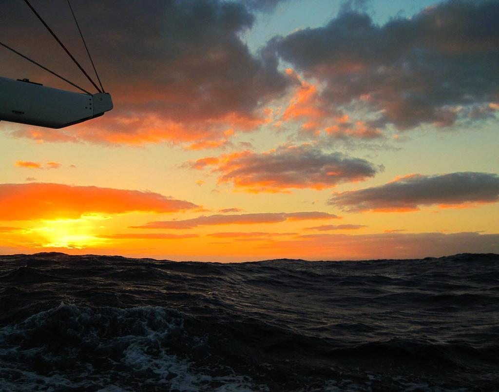 Cruising at sunset. © Captain John Jamieson http://www.skippertips.com