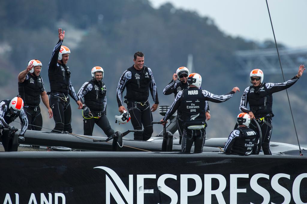 Emirates Team New Zealand wins the Louis Vuitton Cup