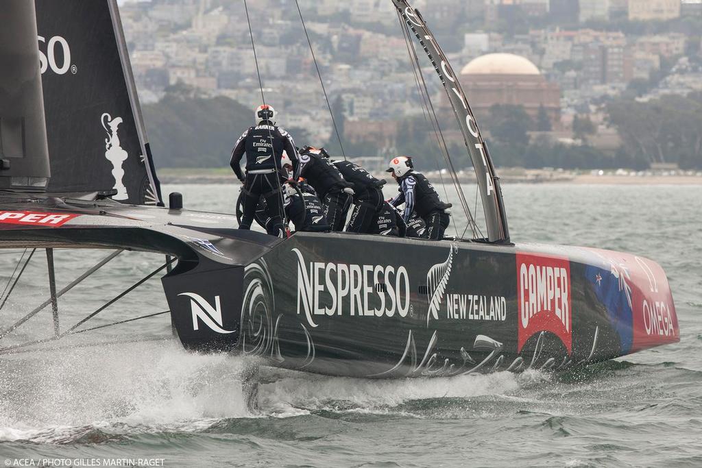 18/07/2013 - San Francisco (USA,CA) - 34th America's Cup - Louis Vuitton Cup - Round Robin - Race Day 6 - Emirates Team New Zealand Vs Artemis Racing (DNS) photo copyright ACEA - Photo Gilles Martin-Raget http://photo.americascup.com/ taken at  and featuring the  class